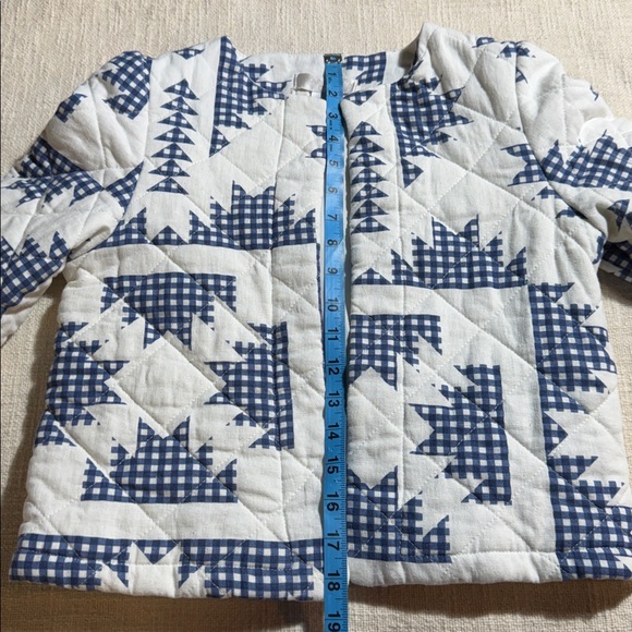 Caroline Constas Quilted Gingham Patchwork Jacket — XS - Picture 8 of 8